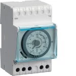 Hager EH171 Schaltuhr elektromechanisch mit Gangreserve Wochenuhr 1W 16A 