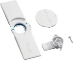 Hager FZ598N Türschild mit Klappgriff univers für Schrank IP44 