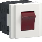 Hager G00A029016 Steckdose 45x45 Schalter EIN/AUS 16A mit LED verkehrsweiß 