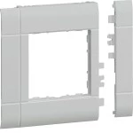 Hager GR1000A7035 Rahmenblende modular BRH ZS 55 Oberteil 100 halogenfrei lichtgrau 