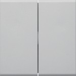 Hager GW2B7035 Wippe 2-fach für Schalter/Taster für Rahmenblende 55 halogenfrei lichtgrau 