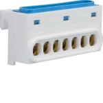 Hager GZ07N N Klemme mit 7 Klemmstellen,Minigamma,IP2 x,blau 
