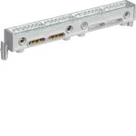 Hager KM05C PE/N-Klemme universZ 2x5 Klemmstellen,2x6/2x10/1x25mm² mit Schelle für 25mm² 