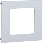 Hager L91709010 Blende 1-fach R7 für UP-Einsatz mit Rahmen PVC zu BR Oberteil 120mm reinweiß 