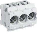 Hager LD047 Kunststoff-Sicherungssockel D01 E14 16A 3polig Hutschiene Rahmenklemme Abdeckung 