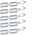 Hager R2320VERZ Kupplung im Set aus Stahl passend für Leitungsführungskanal LFS 20x20mm 