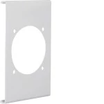 Hager R86827035 Blende CEE-Steckdose 60er Befestigungsspur PVC zu FB Oberteil 150mm lichtgrau 