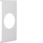 Hager R86847035 Blende CEE-Steckdose 60er Befestigungsspur PVC zu FB Oberteil 190mm lichtgrau 