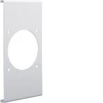 Hager R86857035 Blende CEE-Steckdose 70er Befestigungsspur PVC zu FB Oberteil 190mm lichtgrau 