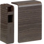 Hager SL200556D6 Endstück schnittkaschierend halogenfrei zu SL 20x55mm Dekor Sucupira 