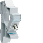 Hager TN010S Koax Modul F/F für Hutschienenmontage 