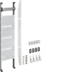 Hager UF311NW Komplettfeld Multimedia universZ 1050mm 1-feldig mit 6xPatchmodulen RJ45 