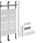 Hager UF321NW Komplettfeld Multimedia universZ 1050mm 2-feldig mit 12xPatchmodulen RJ45 