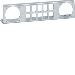Hager UM00K3 Patchpanel für 10 Patchmodule RJ45 und für 2 Integro flow Einsätze 