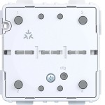 Hager WAC2020 Wandsender Matter mit Batterie, 2fach, Aufputz, A.x/C.x 