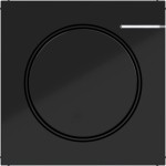 Hager WAC7061BG Zentralstück für Drehdimmer, vernetzbar, A.x/C.x, nachtschwarz glänzend 