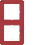Hager WAD7200RG Rahmen 2fach, C.1, rot glänzend 