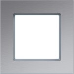 Hager WAD8100AL Rahmen 1fach, A.8, alu matt, Aluminium gebürstet 