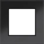 Hager WAD8100GBG Rahmen 1fach, A.8, Glas schwarz glänzend 