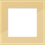 Hager WAD8100X01 Rahmen 1fach, A.8, gilded glass, Hochglanzglas 
