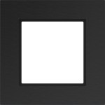 Hager WAD8100X07 Rahmen 1fach, A.8, eclipse alu, gebürstetes Aluminium 