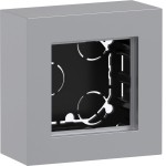 Hager WAD8111TA Gehäuse 1fach, flache Ausführung, AP, A.8, titan metallisch, lackiert 
