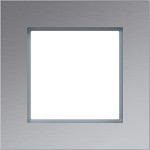 Hager WAD8120AL LED-Rahmen 1fach, A.8, alu matt, Aluminium gebürstet 