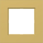 Hager WAD8120C08 LED-Rahmen 1fach, A.8, gold, metallisch 