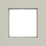 Hager WAD8120C15 LED-Rahmen 1fach, A.8, pebble, matt 