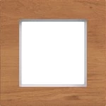 Hager WAD8120X14 LED-Rahmen 1fach, A.8, natural wood, Eichenholz 