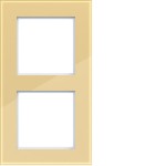 Hager WAD8200X01 Rahmen 2fach, A.8, gilded glass, Hochglanzglas 