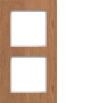 Hager WAD8200X14V Rahmen 2fach senkrecht, A.8, natural wood, Eichenholz 