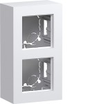 Hager WAD8210WM Gehäuse 2fach, hohe Ausführung, AP, A.8, lichtweiß matt 
