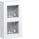Hager WAD8211WG Gehäuse 2fach, flache Ausführung, AP, A.8, lichtweiß glänzend 