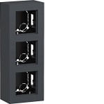 Hager WAD8310AT Gehäuse 3fach, hohe Ausführung, AP, A.8, anthrazit matt, lackiert 