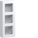 Hager WAD8311WM Gehäuse 3fach, flache Ausführung, AP, A.8, lichtweiß matt 