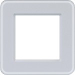 Hager WAD9100GWM Rahmen 1fach, C.8, Glas lichtweiß matt 