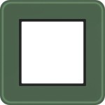 Hager WAD9100X02 Rahmen 1fach, C.8, forest glass, Milchglas 