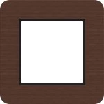 Hager WAD9100X13 Rahmen 1fach, C.8, umber wood, Wenge-Holz 