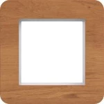Hager WAD9100X14 Rahmen 1fach, C.8, natural wood, Eichenholz 