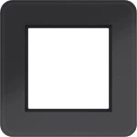 Hager WAD9120GBG LED-Rahmen 1fach, C.8, Glas schwarz glänzend 