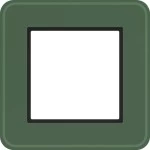 Hager WAD9120X02 LED-Rahmen 1fach, C.8, forest glass, Milchglas 