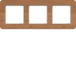 Hager WAD9300X14H Rahmen 3fach waagerecht, C.8, natural wood, Eichenholz 