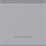 Hager WAF1020TA Zentralstück f. Hotelcardtaster, kl. Linse, Ax/Cx, titan metallisch la 