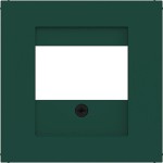 Hager WAF1104C07 Zentralstück mit Ausschnitt für TAE, Lautsprecher, USB, Ax/Cx, jade, hg 