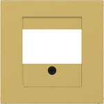 Hager WAF1104C08 Zentralstück mit Ausschnitt für TAE, Lautsprecher, USB, Ax/Cx, gold, met. 