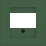 Hager WAF1104C10 Zentralstück mit Ausschnitt für TAE, Lautsprecher, USB, Ax/Cx, forest, matt 