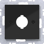 Hager WAF1171BG Zentralstück f. Melde- u. Befehlsg. Ø 18,8 mm, Ax/Cx, n.schwarz gl 