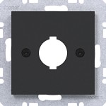 Hager WAF1171BM Zentralstück f. Melde- u. Befehlsg. Ø 18,8 mm, Ax/Cx, n.schwarz mt 