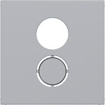 Hager WAF1176TA Zentralstück für Lautspr.-Steckd., ausbr., Ax/Cx, titan metallisch lack 